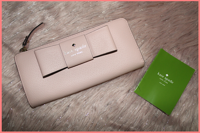 new in: pink kate spade bow wallet