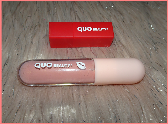 testing out quo lip products (plumping gloss and lipstick)