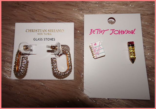 current favourites: christian siriano and betsey johnson earrings