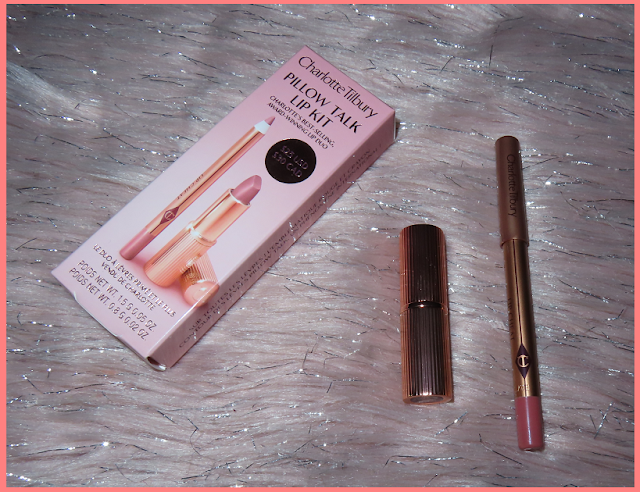 testing out the pillow talk lip kit from charlotte tilbury