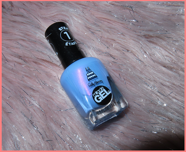 birthday inspired nails: sally hansen miracle gel (it’s sherbert day)