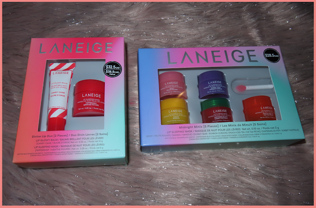 review: laneige holiday sets (divine lip duo and midnight minis)