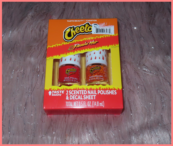 testing out cheetos inspired nail polish