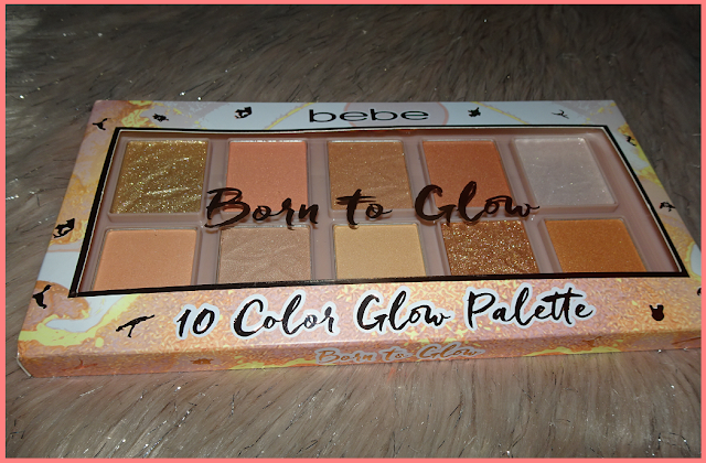 testing out the bebe born to glow 10 color glow palette