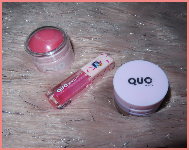 testing out quo beauty products (eyeshadow, blush, and lip oil)